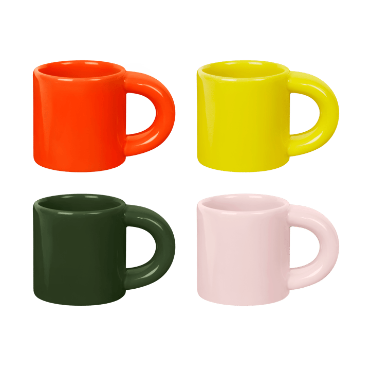 Bronto filiżanka do espresso 10 cl 4 szt. - Multi - Hem