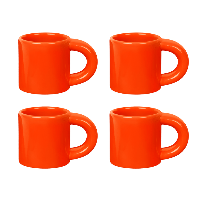 Bronto filiżanka do espresso 10 cl 4 szt. - Orange - Hem