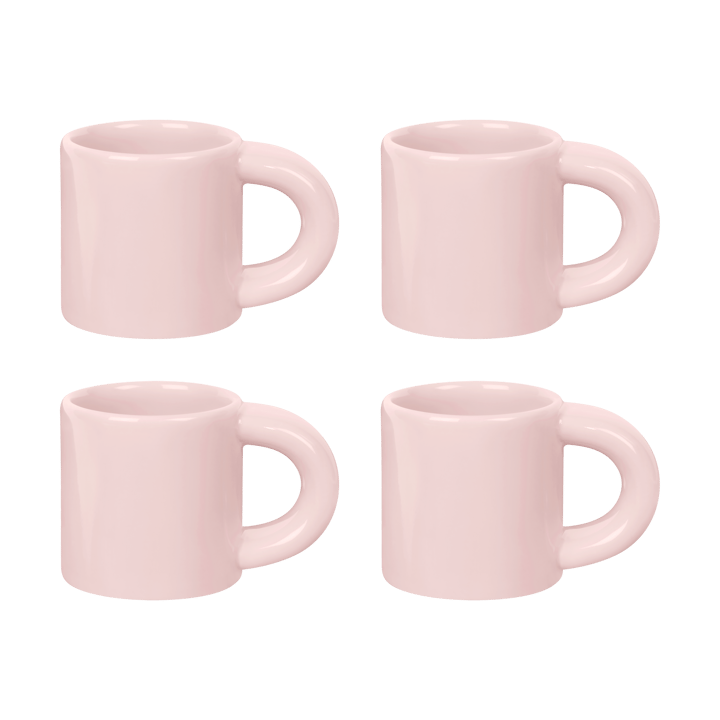 Bronto filiżanka do espresso 10 cl 4 szt. - Pink - Hem