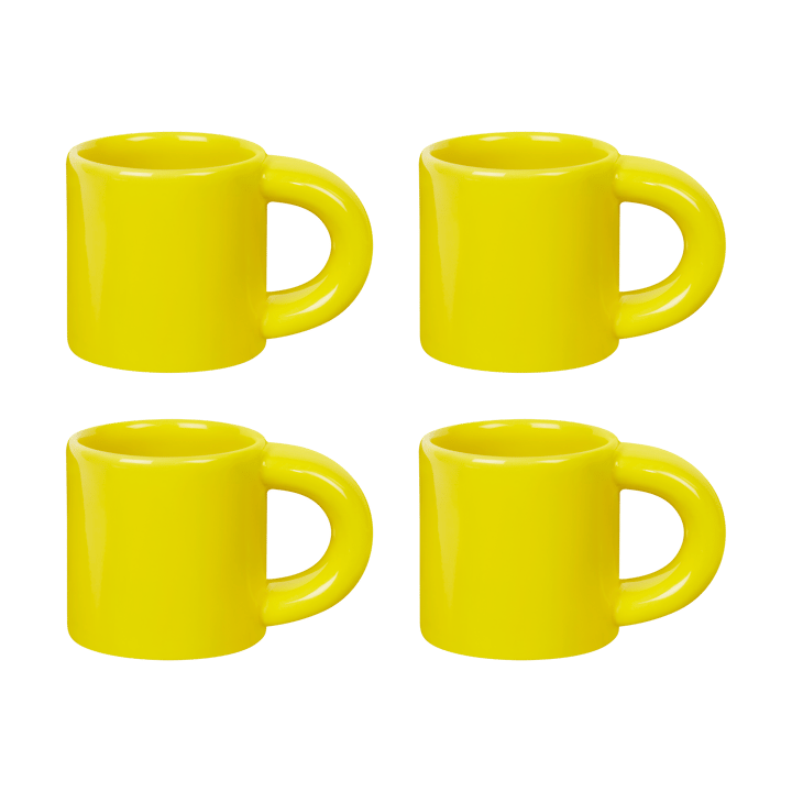 Bronto filiżanka do espresso 10 cl 4 szt. - Yellow - Hem