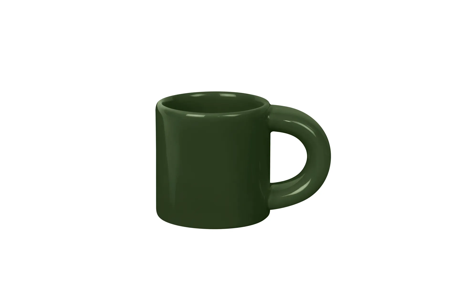 Bronto filiżanka do espresso 100 ml, 4‑pak, Green Hem