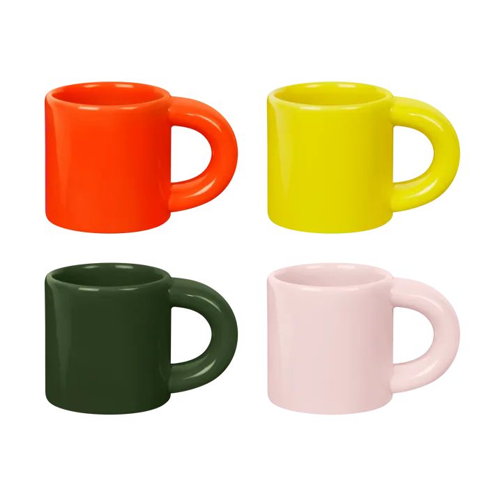 Bronto filiżanka do espresso 100 ml, 4‑pak - Multi - Hem