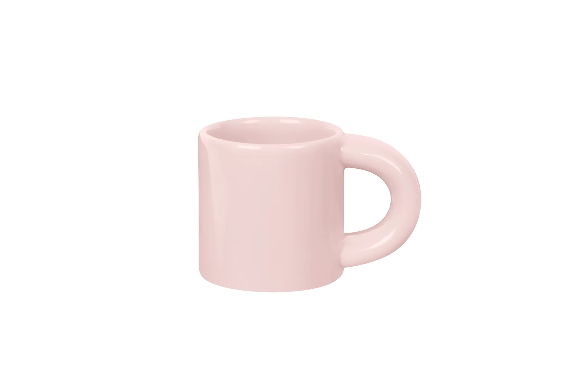 Bronto filiżanka do espresso 100 ml, 4‑pak, Pink Hem