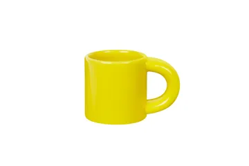 Bronto filiżanka do espresso 100 ml, 4‑pak - Yellow - Hem