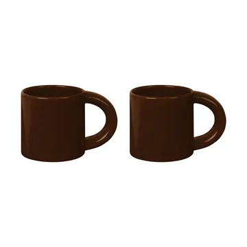 Bronto kubek 300 ml, 2‑pak - Brown - Hem