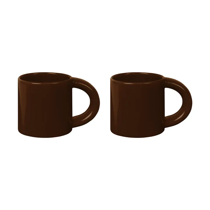 Bronto kubek 300 ml, 2‑pak - Brown - Hem
