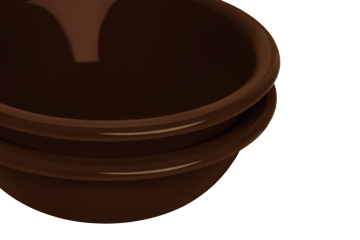 Bronto miska Ø17 cm 2 szt. - Brown - Hem
