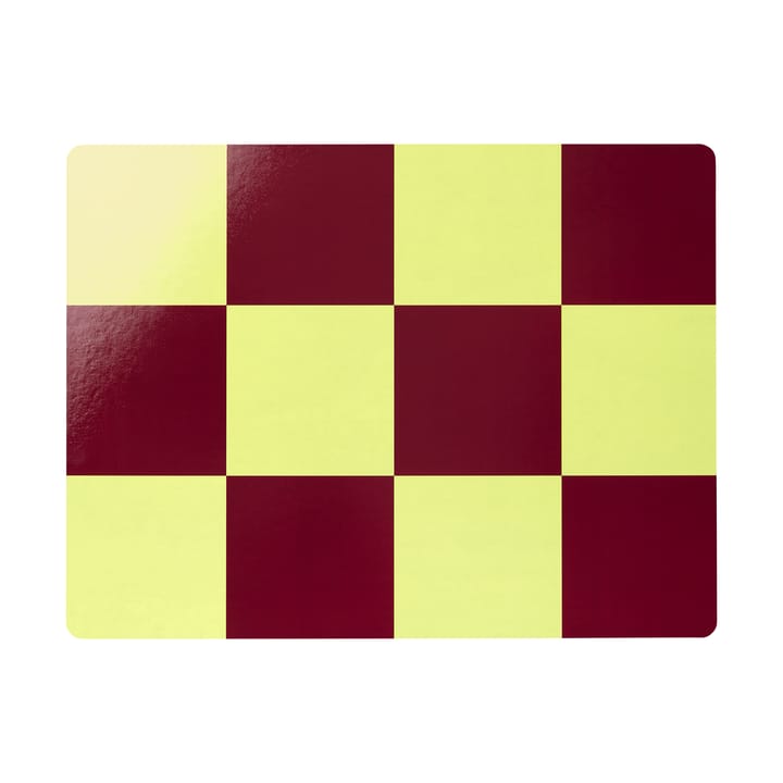 Check podkładka na stół 30x40 cm 2 szt. - Butter-burgundy - Hem