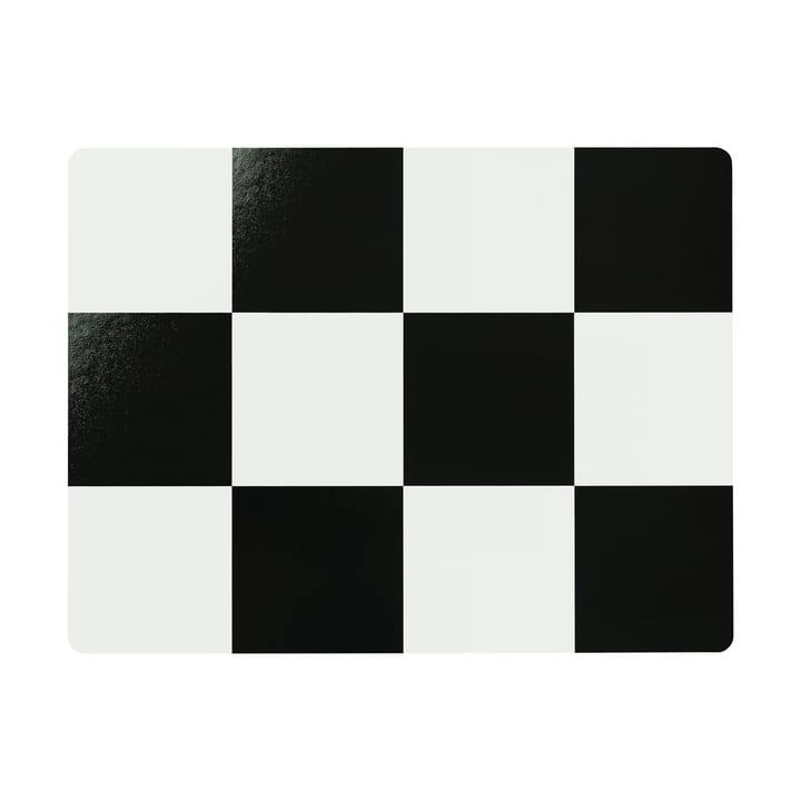 Check podkładka na stół 30x40 cm 2 szt. - Cream-black - Hem