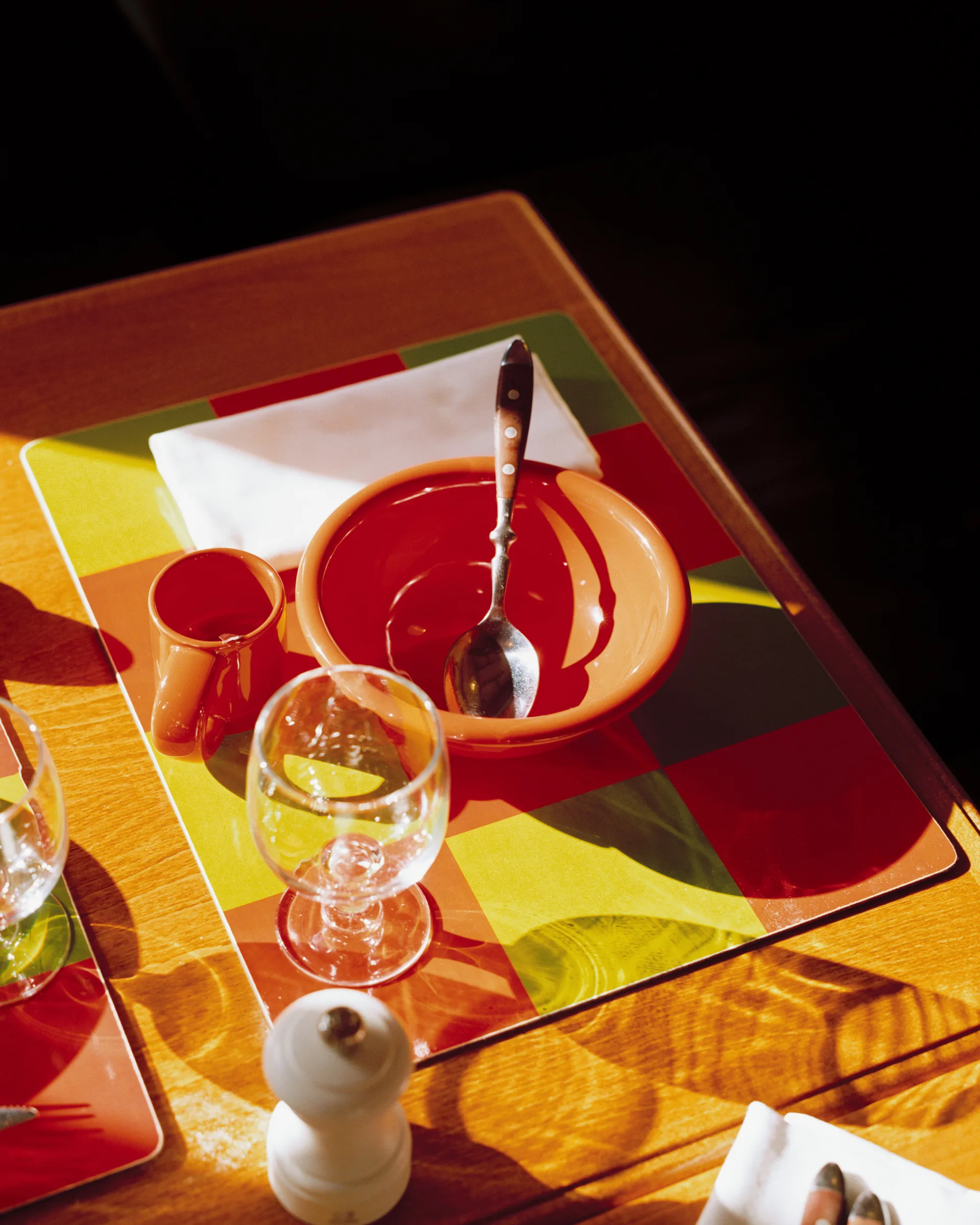 Check podkładka na stół 30x40 cm 2 szt., Red-green Hem