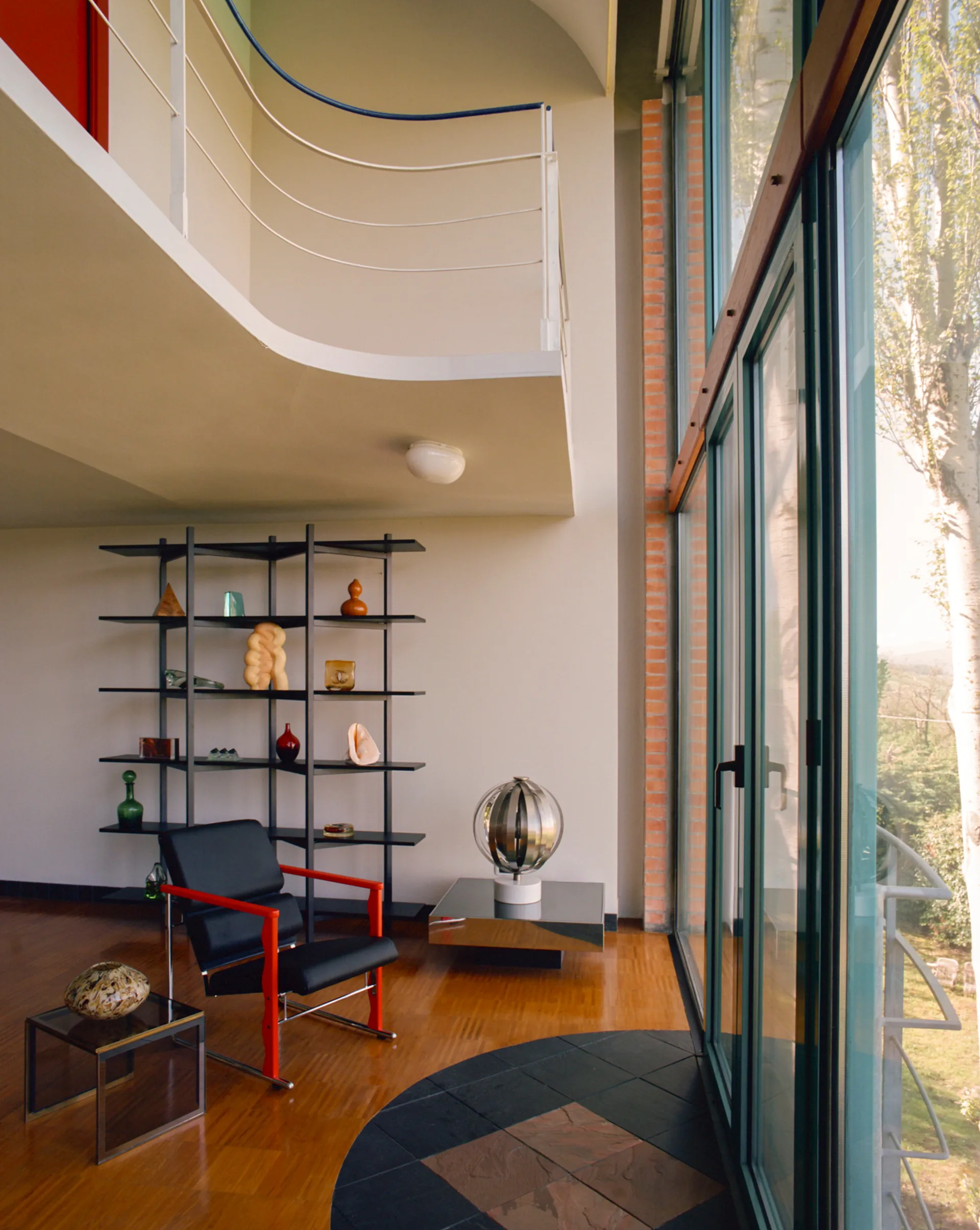 Experiment 501 lounge fotel, Green-black leather Hem