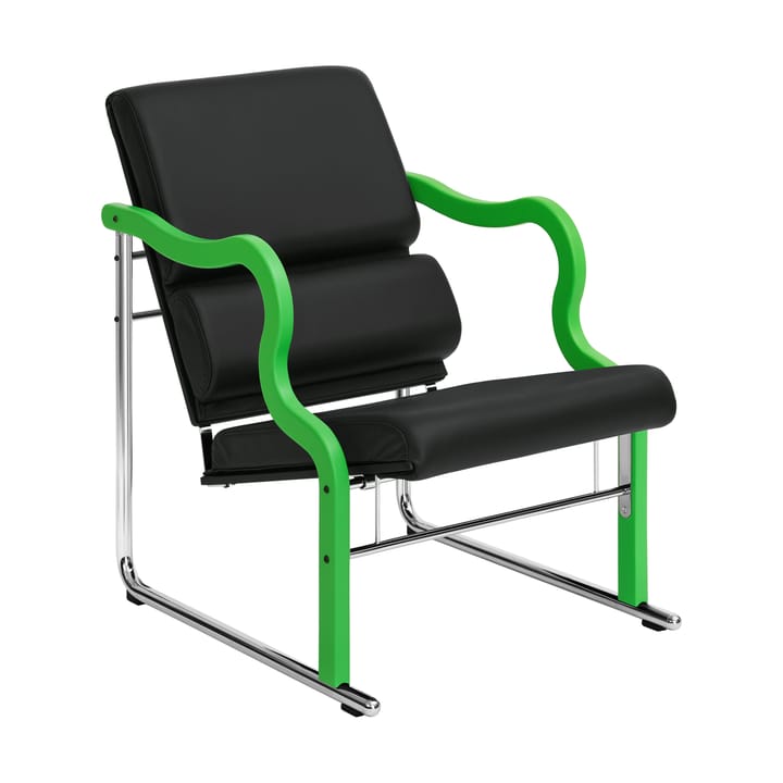 Experiment 501 lounge fotel - Green-black leather - Hem