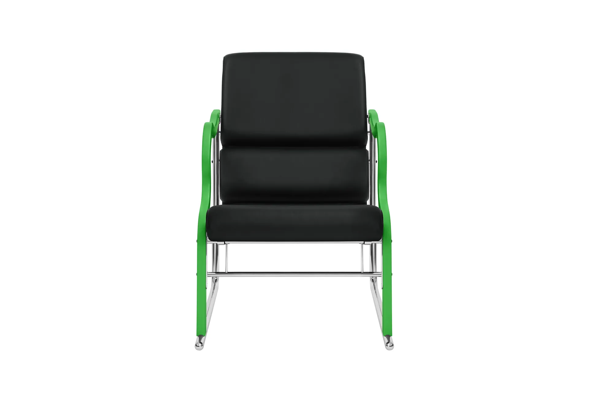 Experiment 501 lounge fotel, Green-black leather Hem