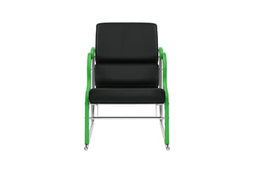 Experiment 501 lounge fotel - Green-black leather - Hem
