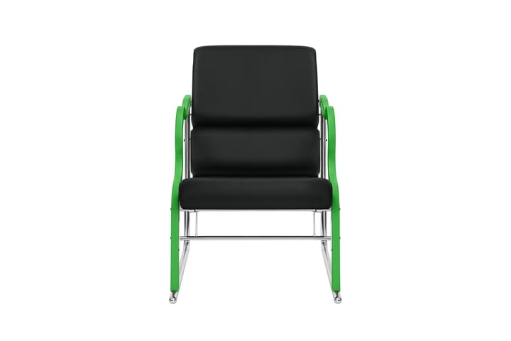 Experiment 501 lounge fotel, Green-black leather Hem