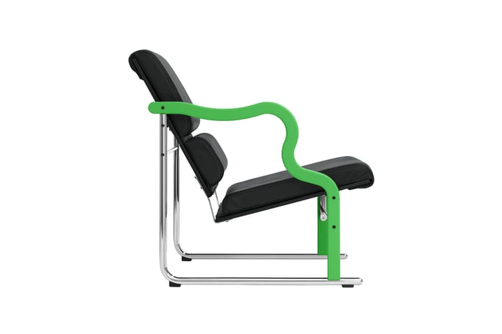 Experiment 501 lounge fotel, Green-black leather Hem
