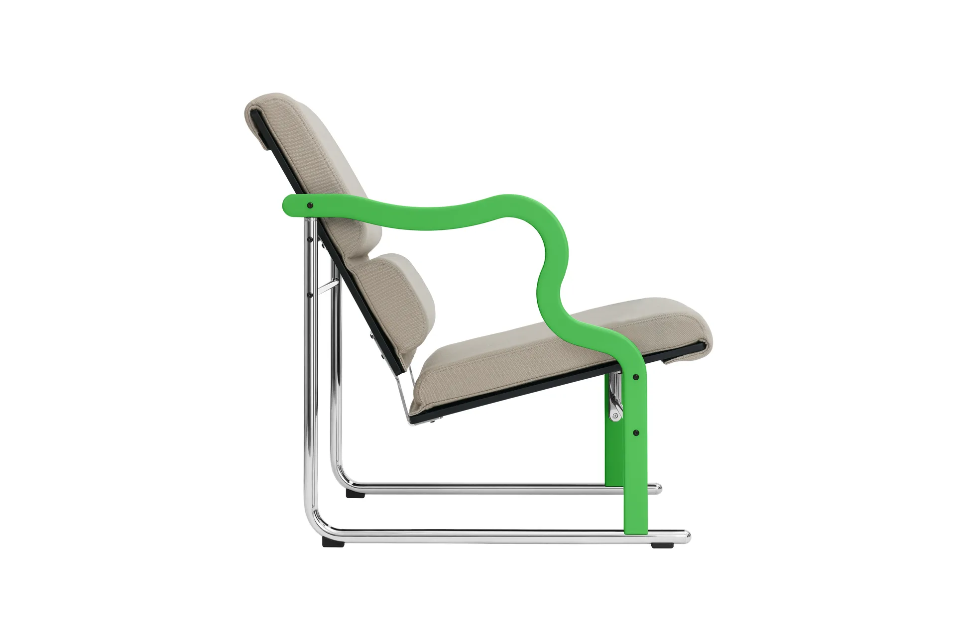 Experiment 501 lounge fotel, Green-light beige Hem
