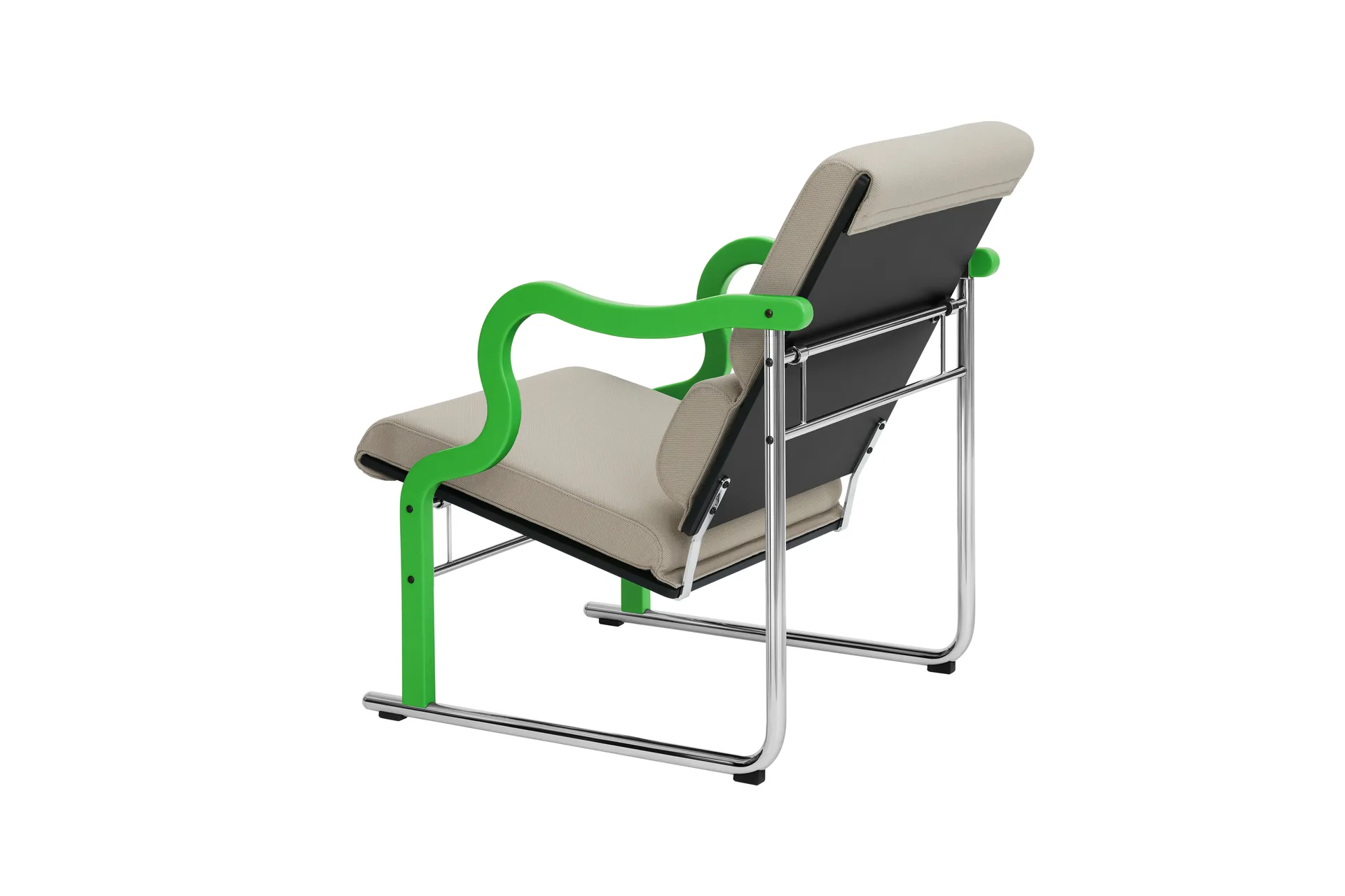 Experiment 501 lounge fotel, Green-light beige Hem