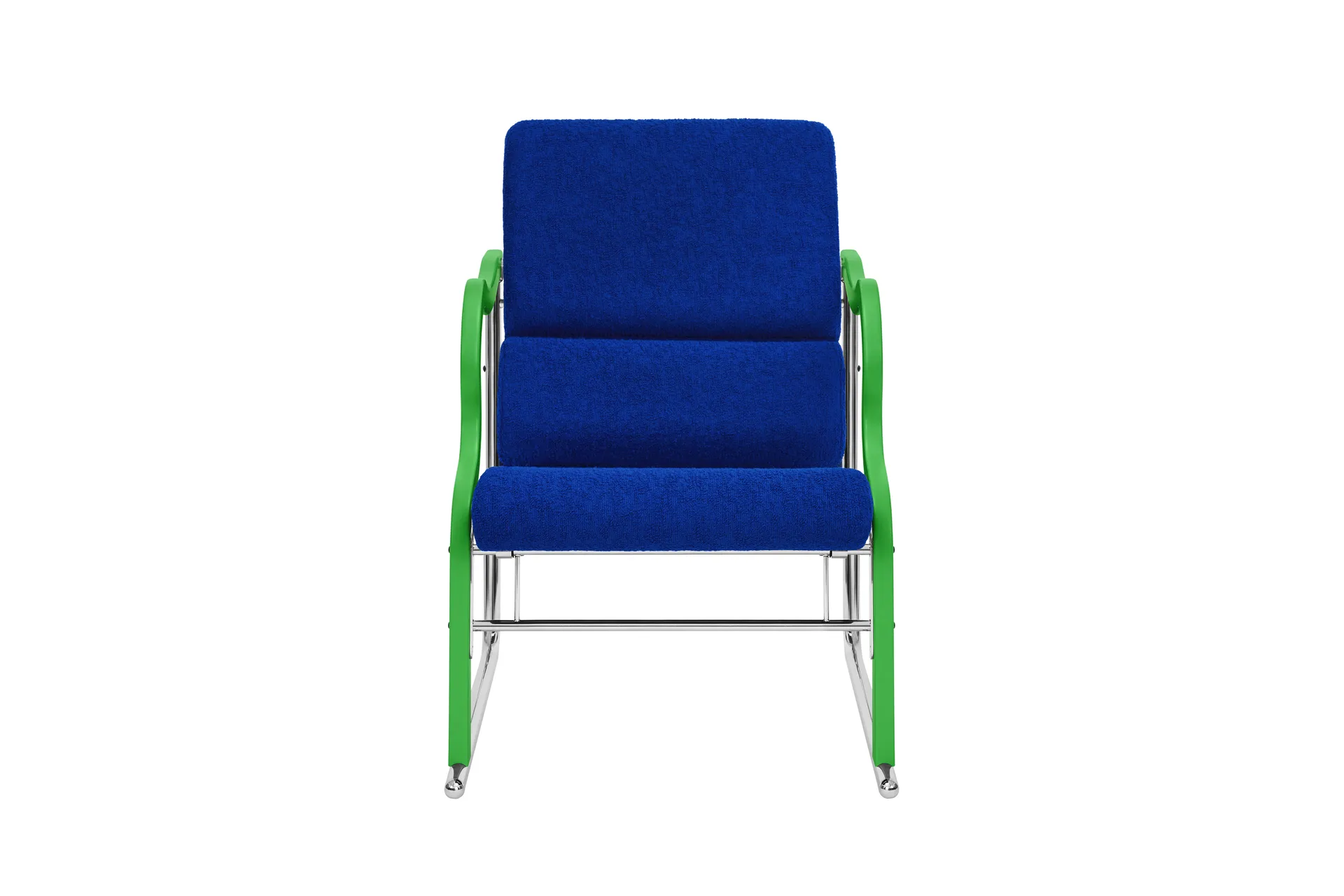 Experiment 501 lounge fotel, Green-ultramarine Hem