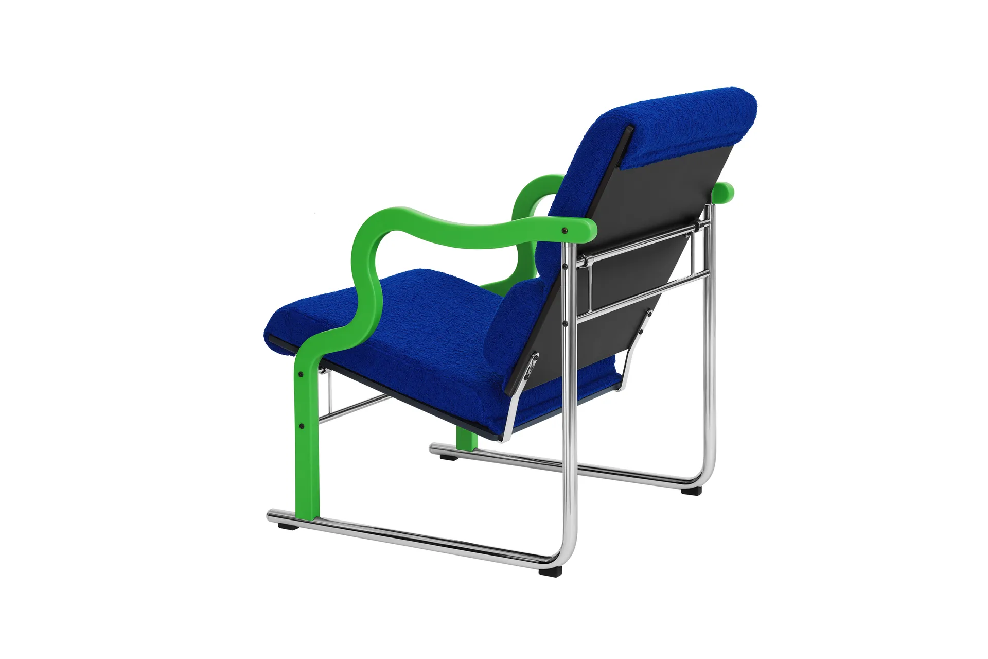 Experiment 501 lounge fotel, Green-ultramarine Hem