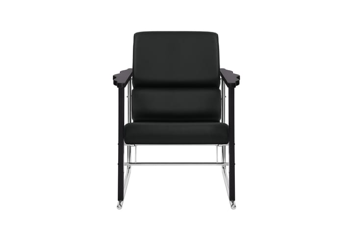 Experiment 502 lounge fotel, Black-black leather Hem