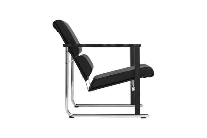 Experiment 502 lounge fotel, Black-black leather Hem