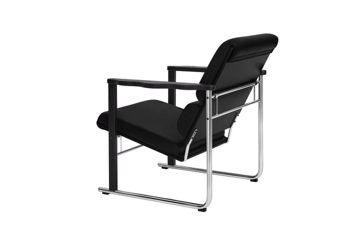 Experiment 502 lounge fotel, Black-black leather Hem