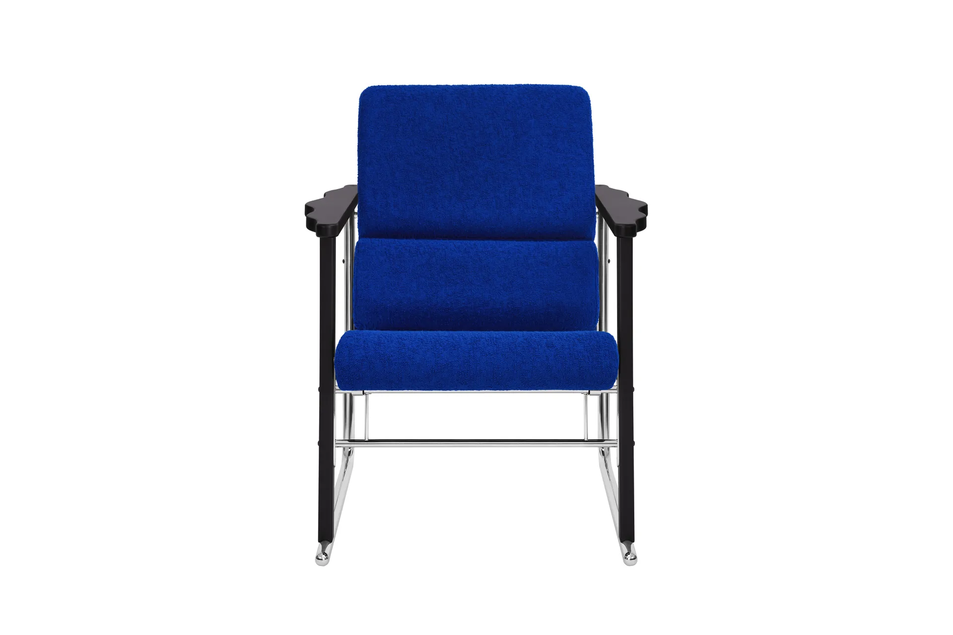 Experiment 502 lounge fotel, Black-ultramarine Hem