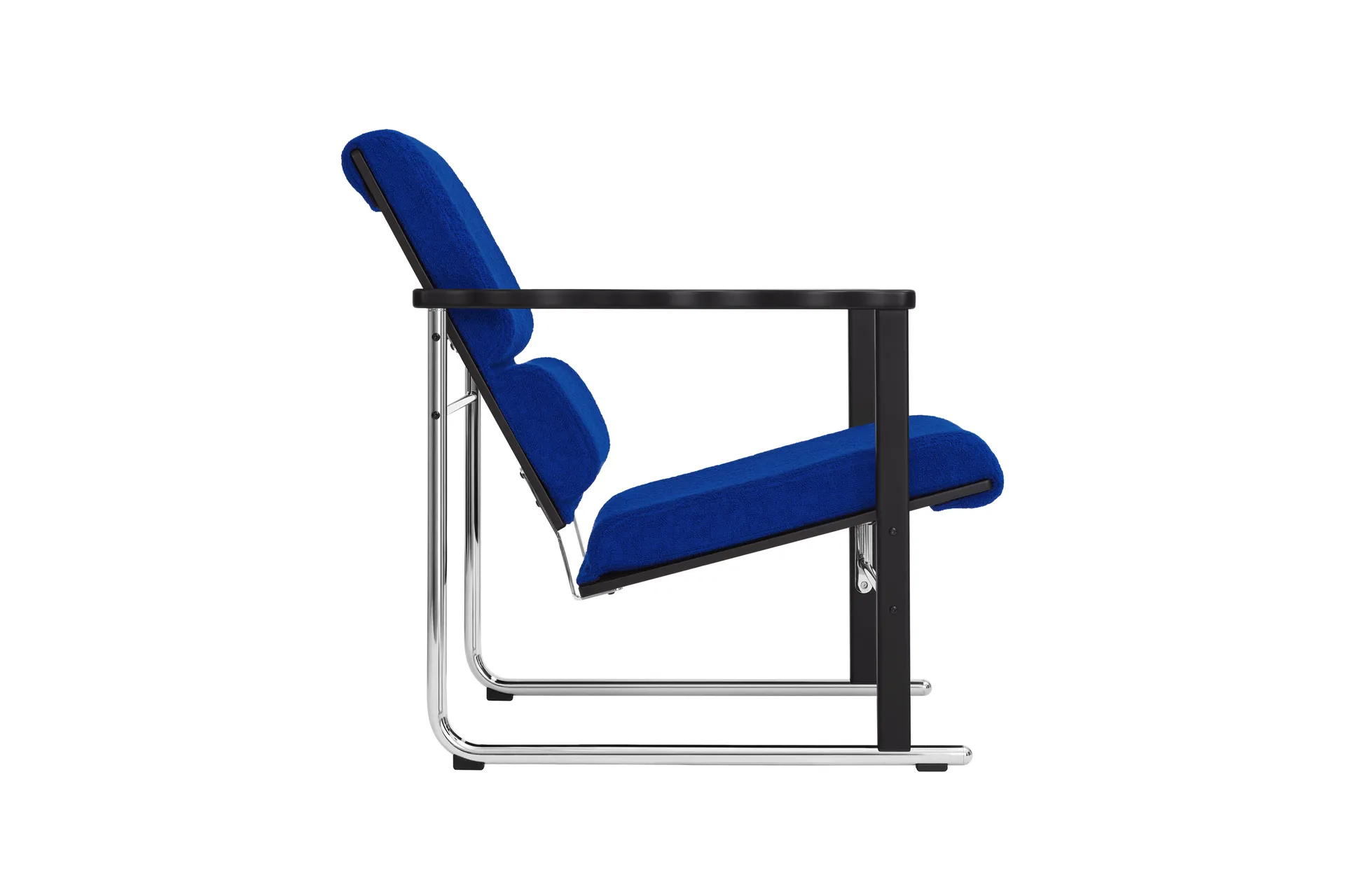 Experiment 502 lounge fotel, Black-ultramarine Hem