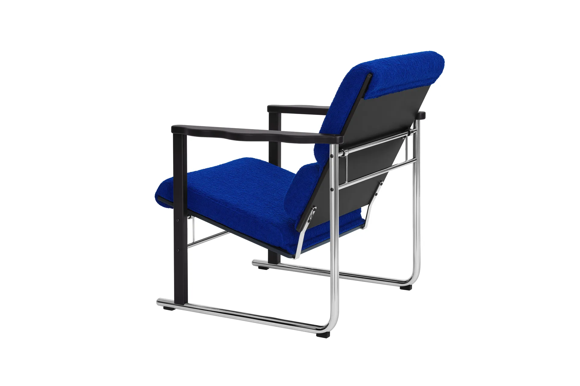 Experiment 502 lounge fotel, Black-ultramarine Hem