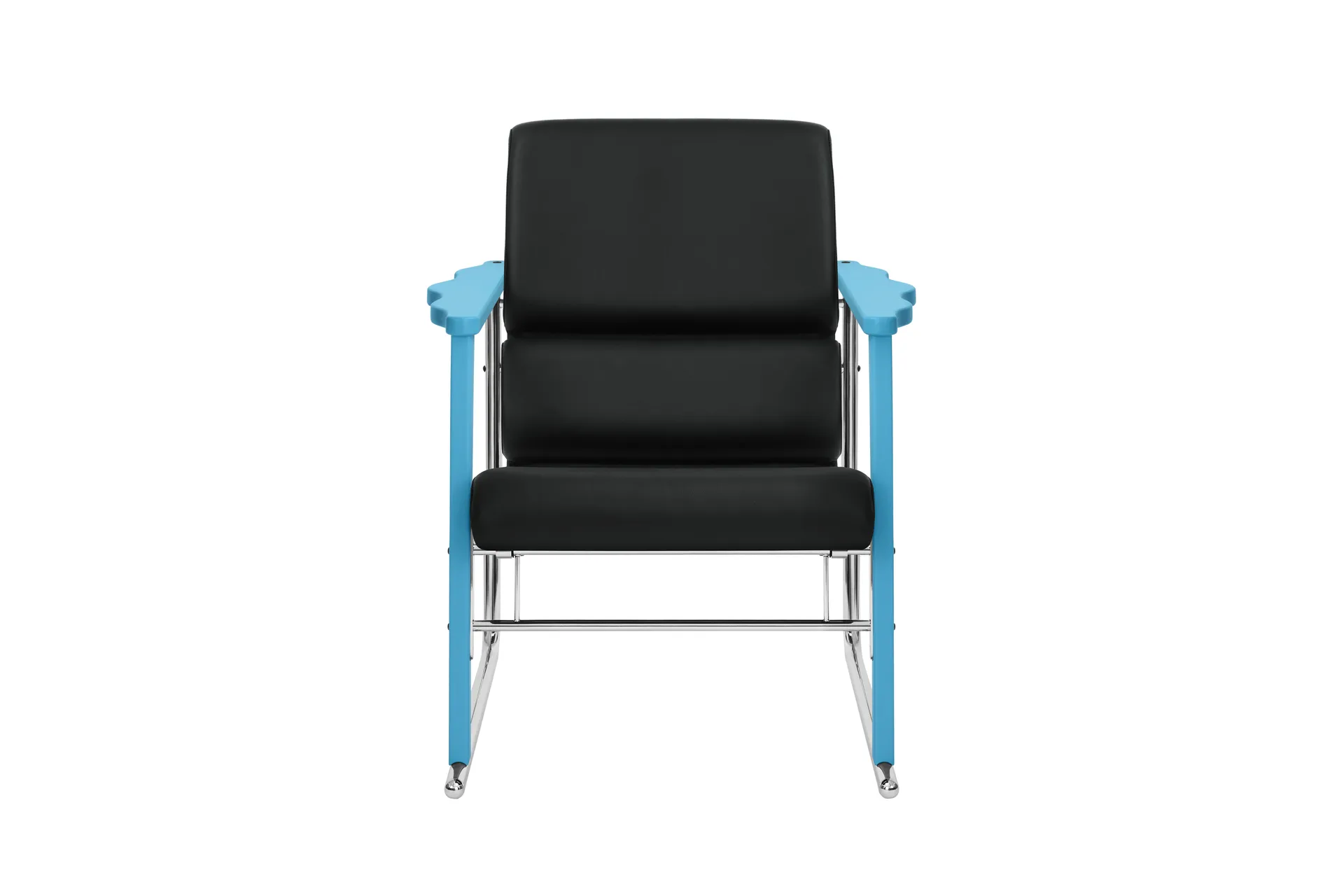 Experiment 502 lounge fotel, Blue-black leather Hem
