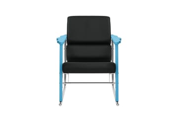 Experiment 502 lounge fotel - Blue-black leather - Hem