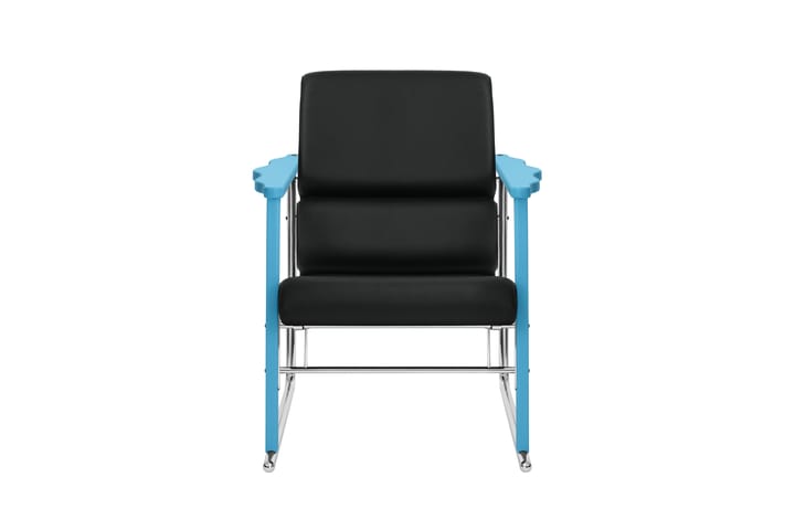 Experiment 502 lounge fotel, Blue-black leather Hem