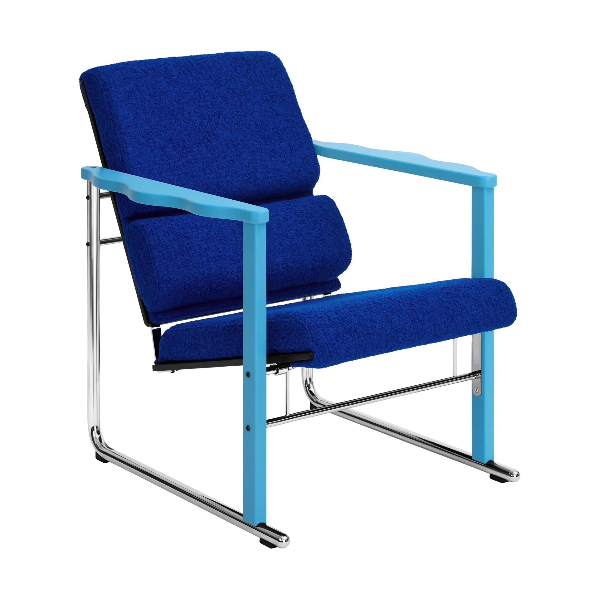 Experiment 502 lounge fotel, Blue-ultramarine Hem