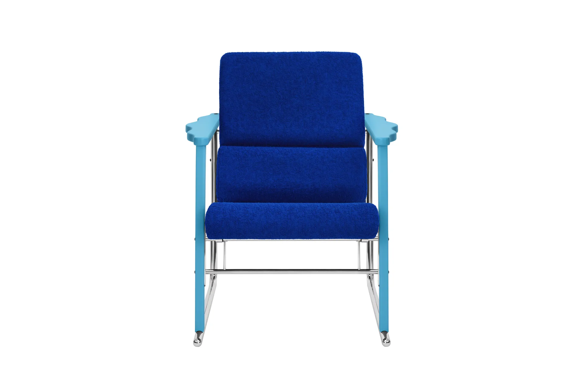 Experiment 502 lounge fotel, Blue-ultramarine Hem