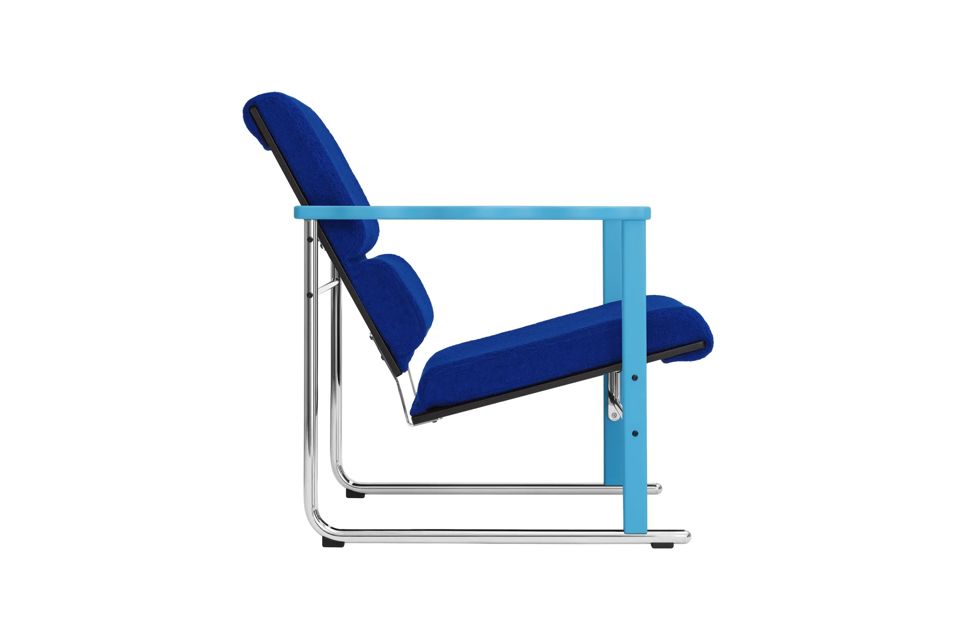 Experiment 502 lounge fotel, Blue-ultramarine Hem