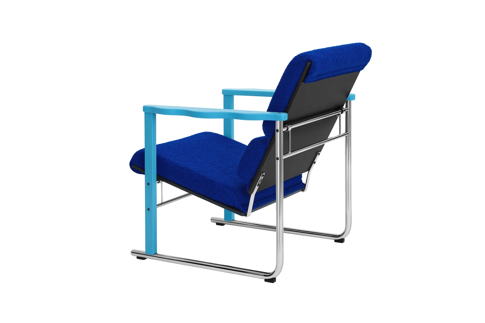 Experiment 502 lounge fotel, Blue-ultramarine Hem
