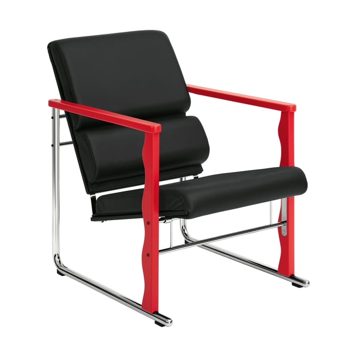 Experiment 503 lounge fotel - Red-black leather - Hem