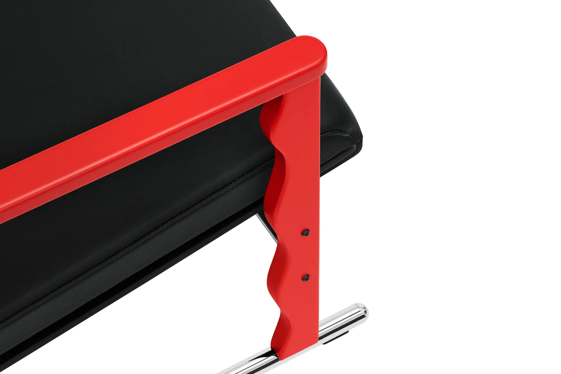 Experiment 503 lounge fotel, Red-black leather Hem