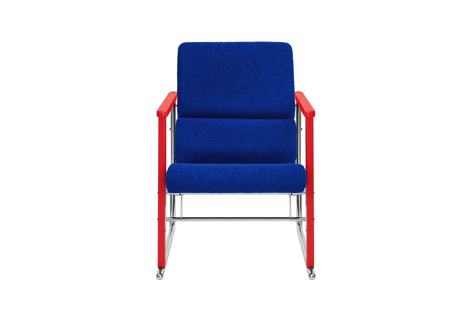 Experiment 503 lounge fotel, Red-ultramarine Hem