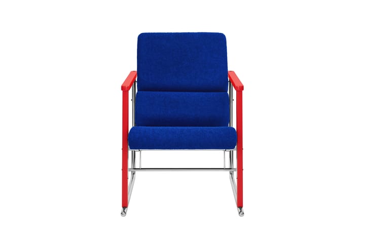 Experiment 503 lounge fotel, Red-ultramarine Hem