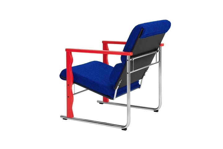 Experiment 503 lounge fotel, Red-ultramarine Hem