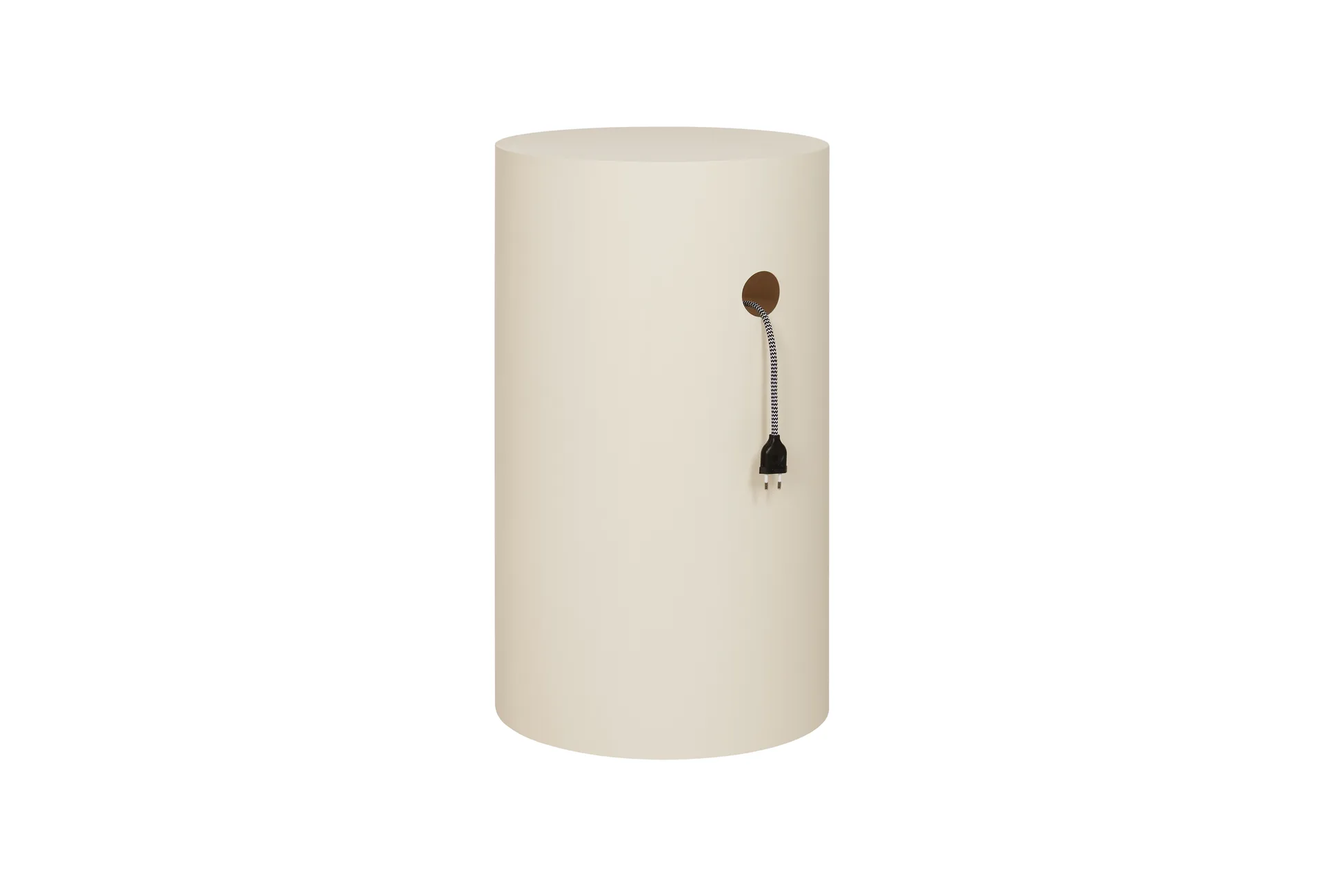 Hide piedestał Ø38x68 cm, Light ivory textured Hem