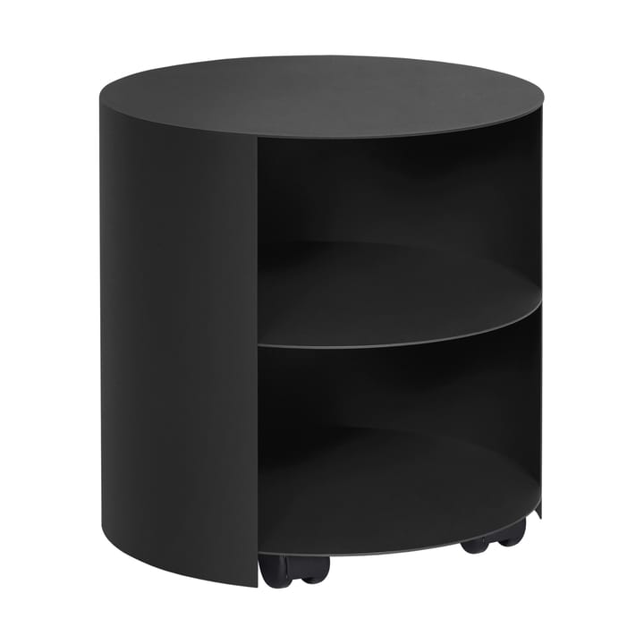 Hide stolik boczny Ø38x41 cm - Jet black textured - Hem