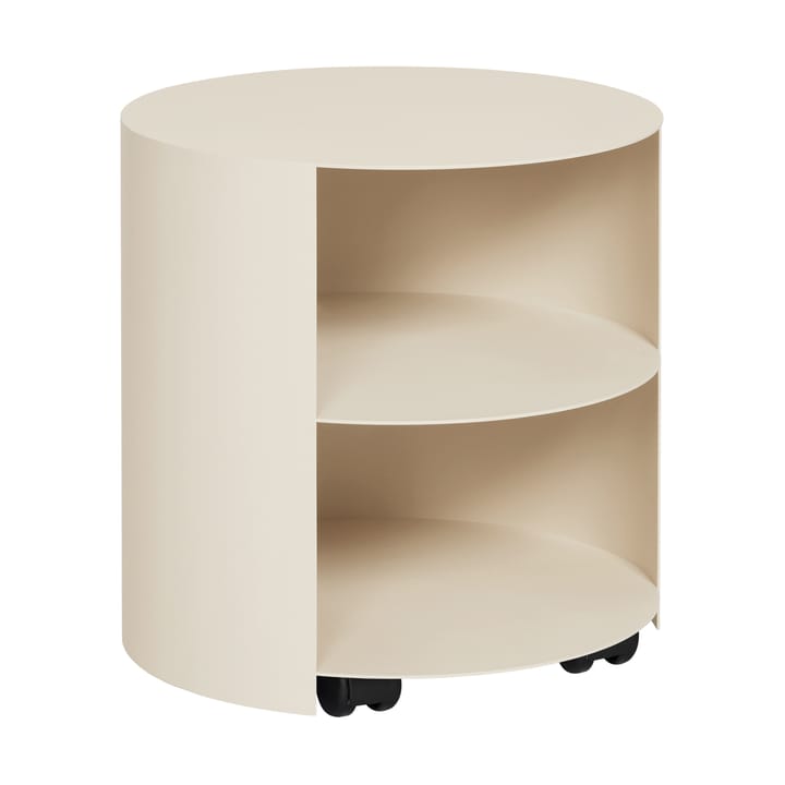 Hide stolik boczny Ø38x41 cm - Light ivory textured - Hem