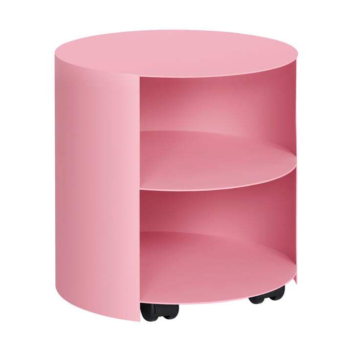 Hide stolik boczny Ø38x41 cm - Light pink textured - Hem