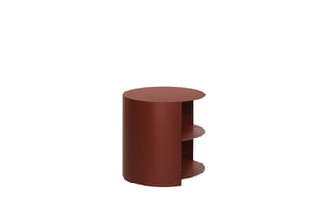 Hide stolik boczny Ø38x41 cm - Red brown textured - Hem