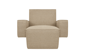 Hunk lounge fotel z podłokietnikami - Beige - Hem