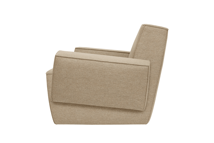 Hunk lounge fotel z podłokietnikami, Beige Hem