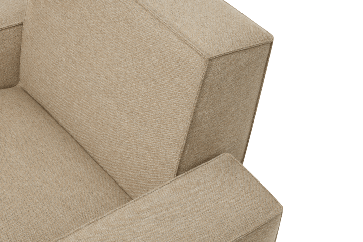 Hunk lounge fotel z podłokietnikami, Beige Hem